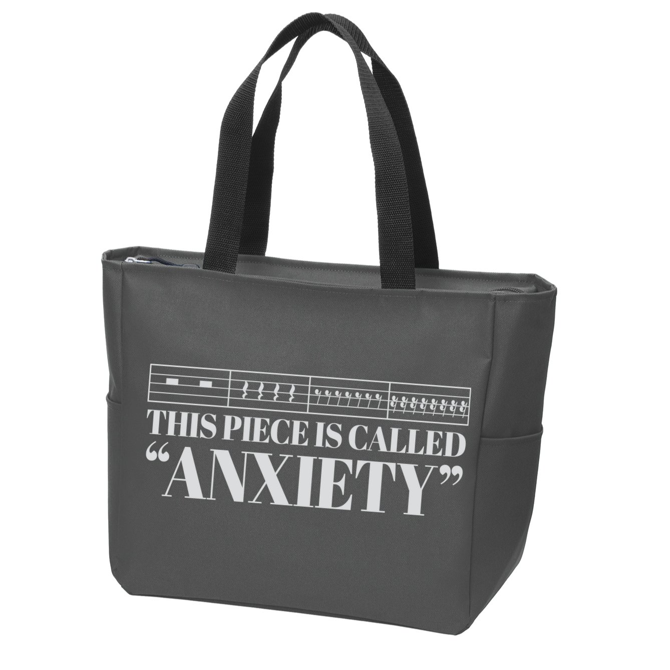 This Piece Is Called Anxiety Funny Zip Tote Bag