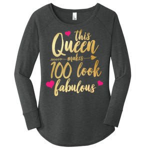 This Queen Makes 100 Look Fabulous  Women's Perfect Tri Tunic Long Sleeve Shirt