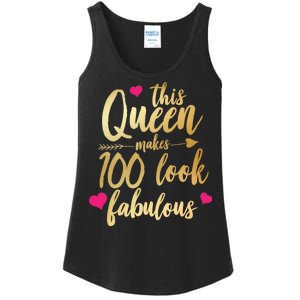 This Queen Makes 100 Look Fabulous  Ladies Essential Tank