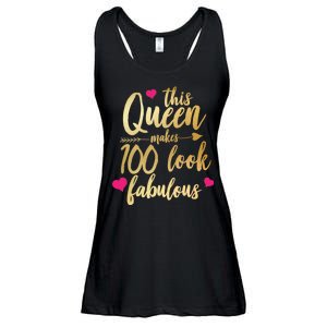 This Queen Makes 100 Look Fabulous  Ladies Essential Flowy Tank