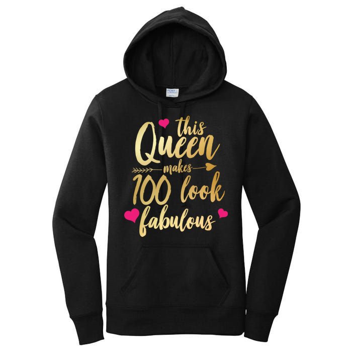 This Queen Makes 100 Look Fabulous  Women's Pullover Hoodie