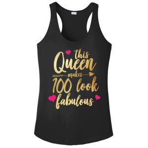 This Queen Makes 100 Look Fabulous  Ladies PosiCharge Competitor Racerback Tank