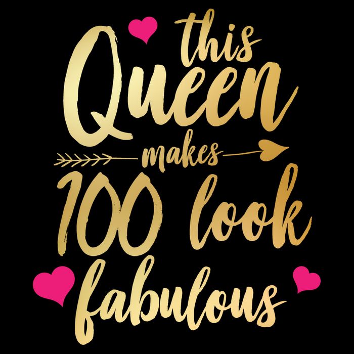 This Queen Makes 100 Look Fabulous  Youth Performance Sprint T-Shirt
