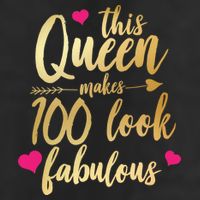 This Queen Makes 100 Look Fabulous  Golf Towel