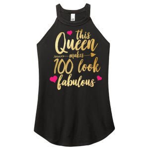 This Queen Makes 100 Look Fabulous  Women's Perfect Tri Rocker Tank