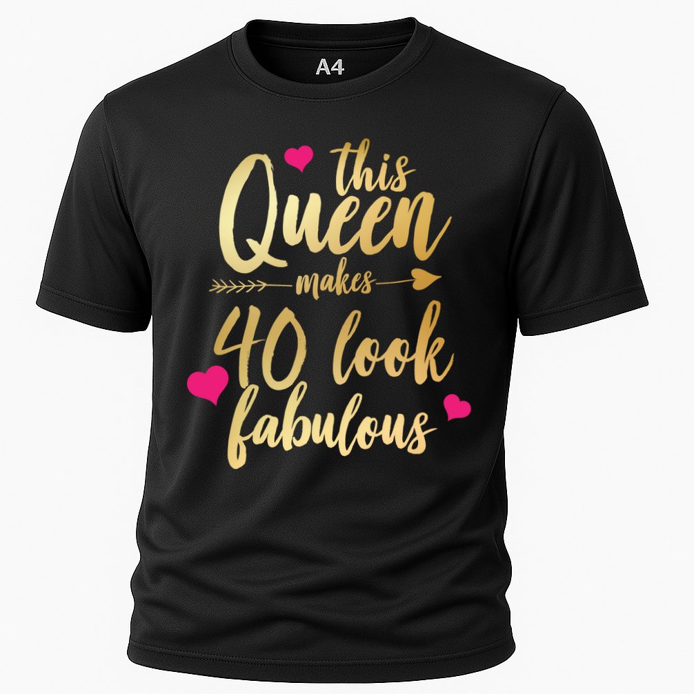 This Queen Makes 40 Look Fabulous  Cooling Performance Crew T-Shirt