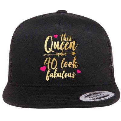 This Queen Makes 40 Look Fabulous  Flatbill Hat