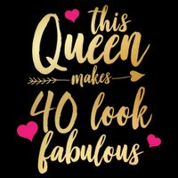 This Queen Makes 40 Look Fabulous  Baby Bodysuit