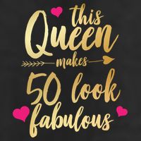 This Queen Makes 50 Look Fabulous  7 Panel Mesh Trucker Snapback Hat