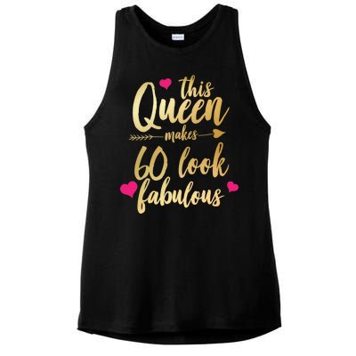 This Queen Makes 60 Look Fabulous  Ladies PosiCharge Tri-Blend Wicking Tank