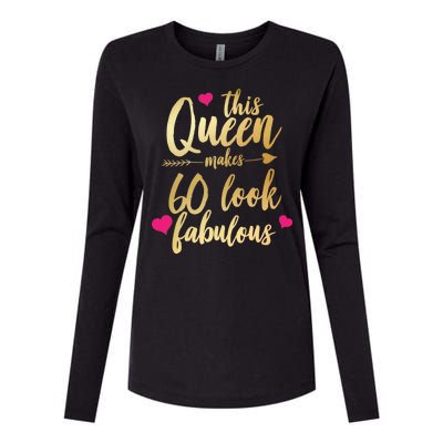 This Queen Makes 60 Look Fabulous  Womens Cotton Relaxed Long Sleeve T-Shirt