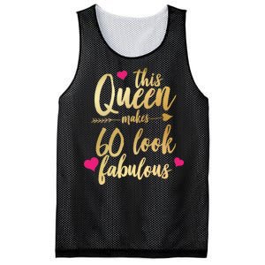 This Queen Makes 60 Look Fabulous  Mesh Reversible Basketball Jersey Tank