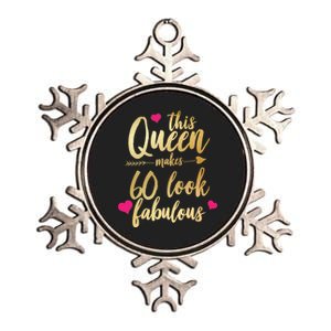 This Queen Makes 60 Look Fabulous  Metallic Star Ornament