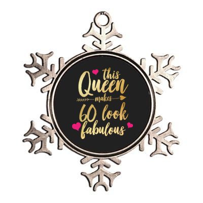 This Queen Makes 60 Look Fabulous  Metallic Star Ornament