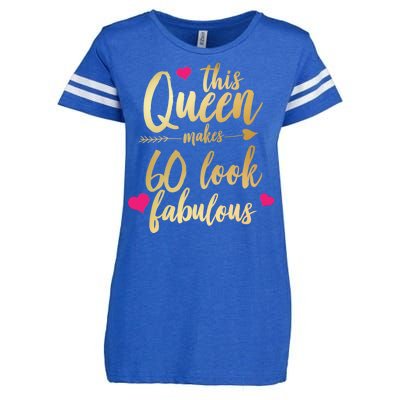 This Queen Makes 60 Look Fabulous  Enza Ladies Jersey Football T-Shirt