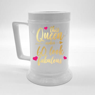 This Queen Makes 60 Look Fabulous  Beer Stein