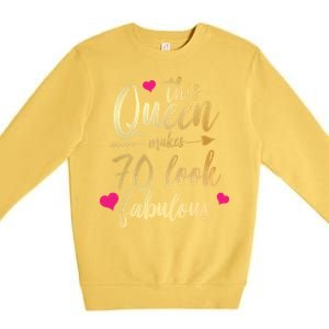 This Queen Makes 70 Look Fabulous  Premium Crewneck Sweatshirt