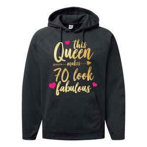 This Queen Makes 70 Look Fabulous  Performance Fleece Hoodie