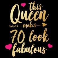 This Queen Makes 70 Look Fabulous  Apron