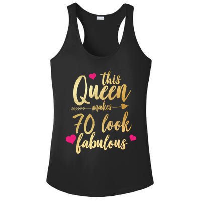 This Queen Makes 70 Look Fabulous  Ladies PosiCharge Competitor Racerback Tank