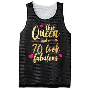 This Queen Makes 70 Look Fabulous  Mesh Reversible Basketball Jersey Tank