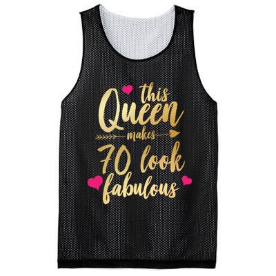 This Queen Makes 70 Look Fabulous  Mesh Reversible Basketball Jersey Tank