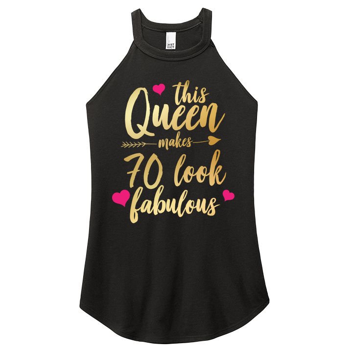 This Queen Makes 70 Look Fabulous  Women's Perfect Tri Rocker Tank