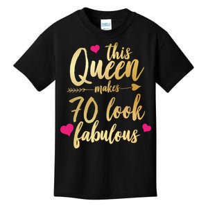 This Queen Makes 70 Look Fabulous  Kids T-Shirt