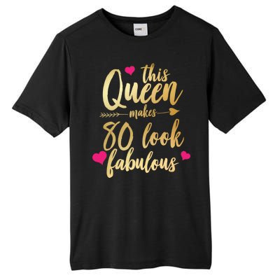 This Queen Makes 80 Look Fabulous Tall Fusion ChromaSoft Performance T-Shirt