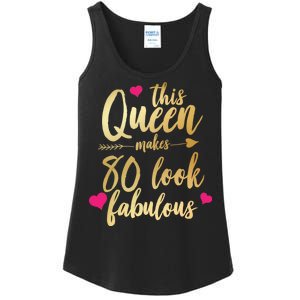 This Queen Makes 80 Look Fabulous Ladies Essential Tank