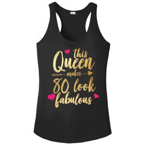 This Queen Makes 80 Look Fabulous Ladies PosiCharge Competitor Racerback Tank