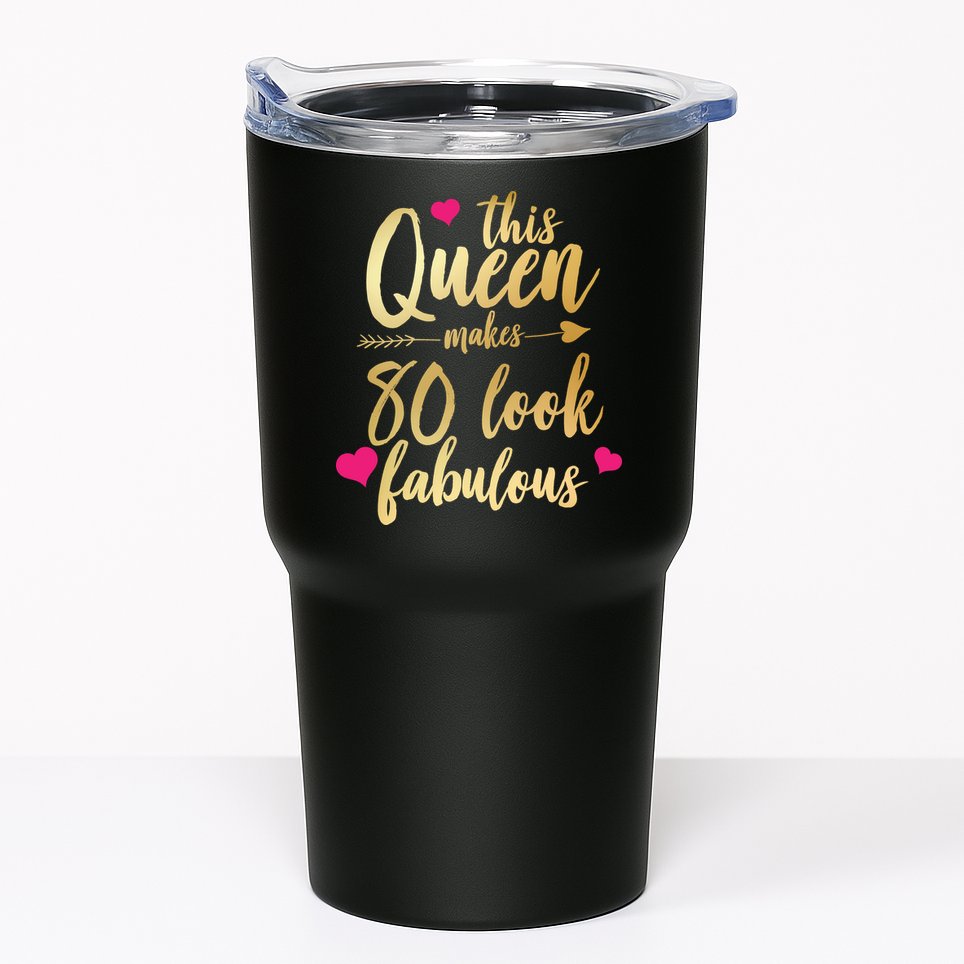 This Queen Makes 80 Look Fabulous Tumbler