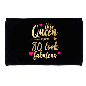 This Queen Makes 80 Look Fabulous Microfiber Hand Towel