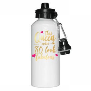 This Queen Makes 80 Look Fabulous Aluminum Water Bottle