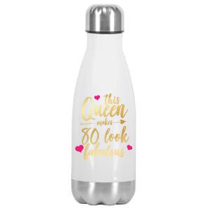 This Queen Makes 80 Look Fabulous Stainless Steel Insulated Water Bottle