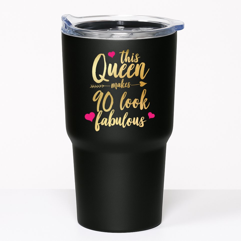 This Queen Makes 90 Look Fabulous  Tumbler