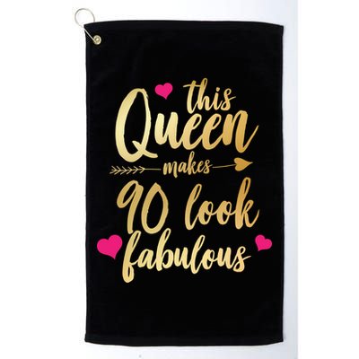 This Queen Makes 90 Look Fabulous  Golf Towel