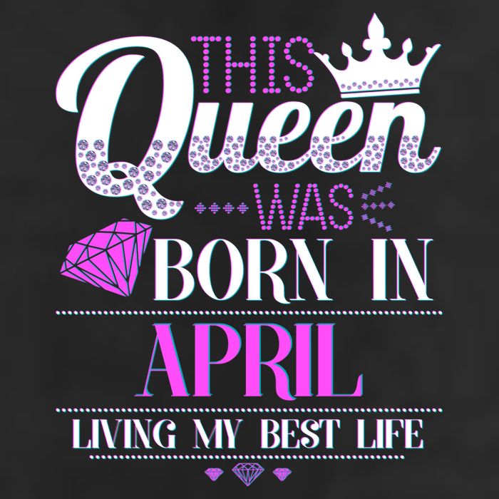 This Queen Was Born In April Living My Best Life Adult Drive Performance Visor