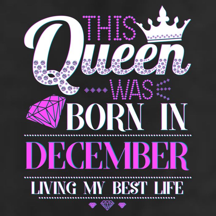 This Queen Was Born In December Living My Best Life Adult Drive Performance Visor