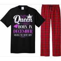 This Queen Was Born In December Living My Best Life Pajama Set