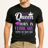 This Queen Was Born In February Living My Best Life Cooling Performance Crew T-Shirt