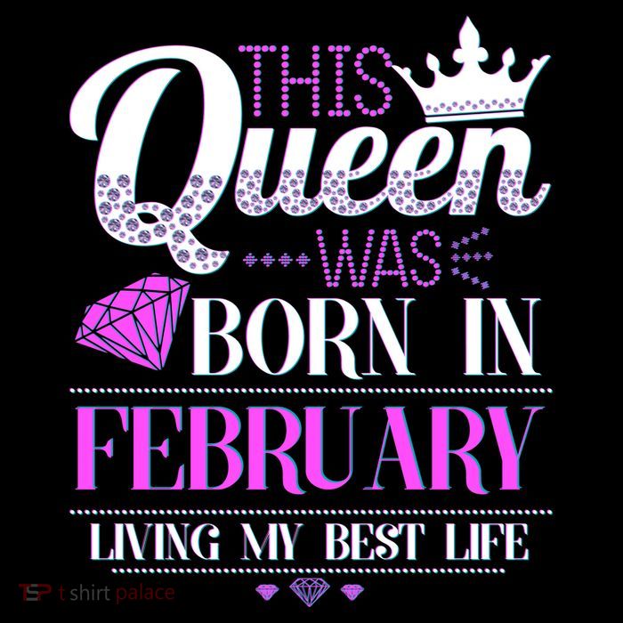 This Queen Was Born In February Living My Best Life Flatbill Hat