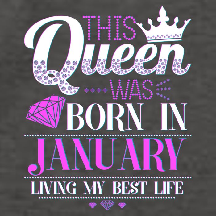 This Queen Was Born In January Living My Best Life Vector Backpack