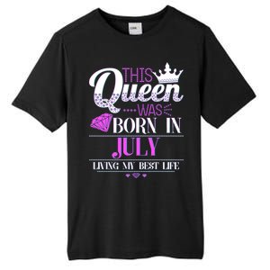 This Queen Was Born In July Living My Best Life Tall Fusion ChromaSoft Performance T-Shirt