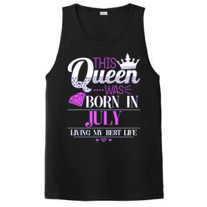 This Queen Was Born In July Living My Best Life PosiCharge Competitor Tank