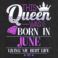 This Queen Was Born In June Living My Best Life Adult Drive Performance Visor
