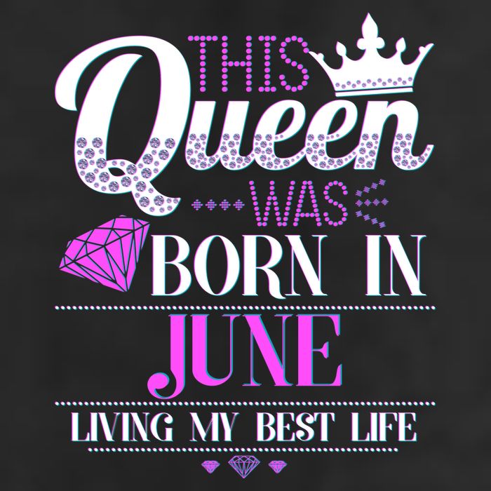This Queen Was Born In June Living My Best Life Adult Drive Performance Visor
