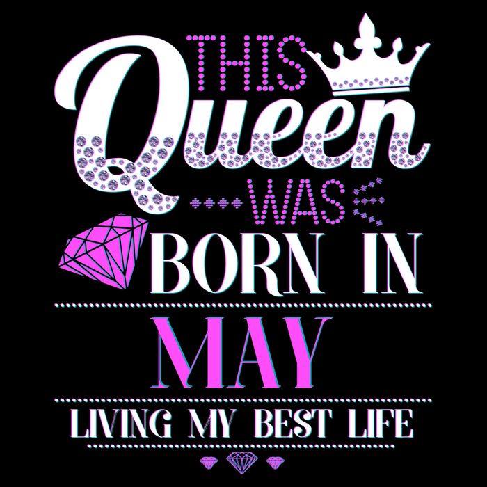 This Queen Was Born In May Living My Best Life Sustainable Bucket Hat
