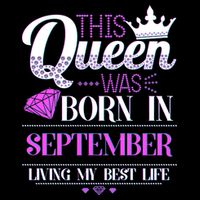 This Queen Was Born In September Living My Best Life Visor