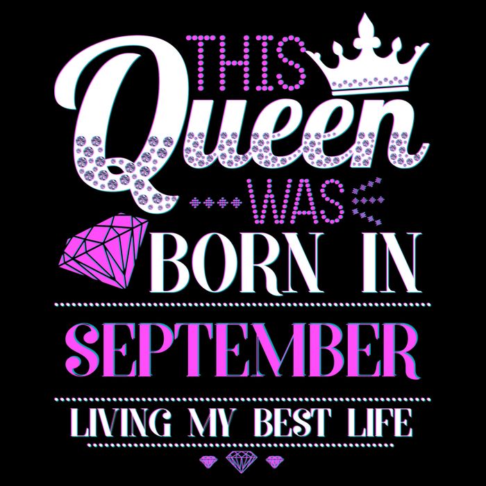 This Queen Was Born In September Living My Best Life Visor